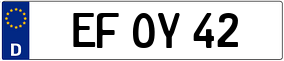Trailer License Plate